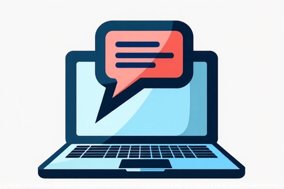 Email icon with a message bubble, symbolizing communication