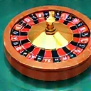 Stylized icon representing a roulette wheel game